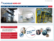 Tablet Screenshot of flachglas-nordost.de